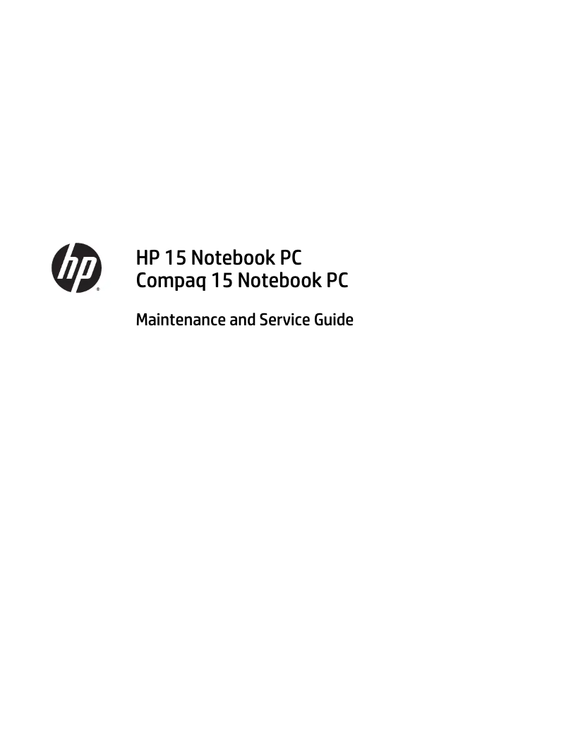 Página 1 del manual Manual de usuario HP 15-AC021DS