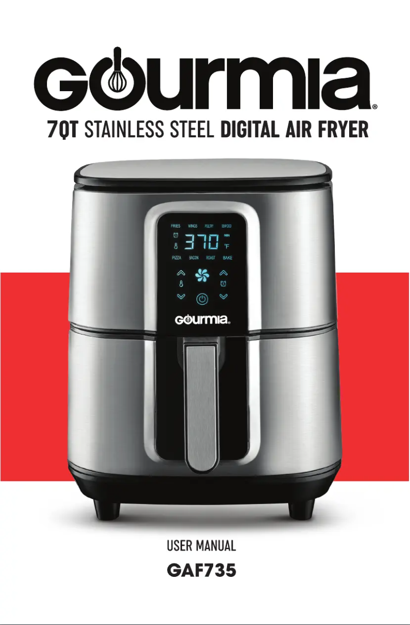 Page 1 of the manual User Manual Gourmia GAF735