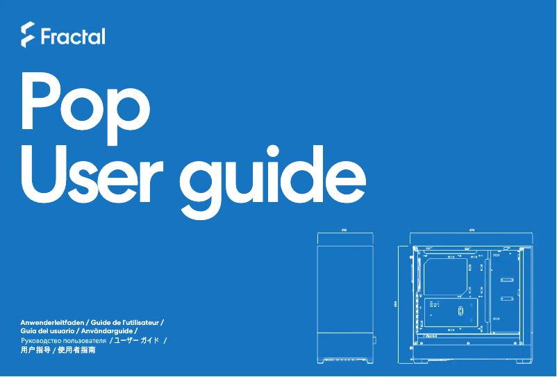 Page 1 of the manual User Manual Fractal Design Pop Air