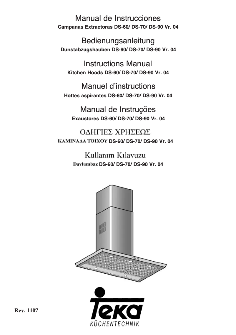 Page 1 de la notice Manuel utilisateur Teka DS 60.1