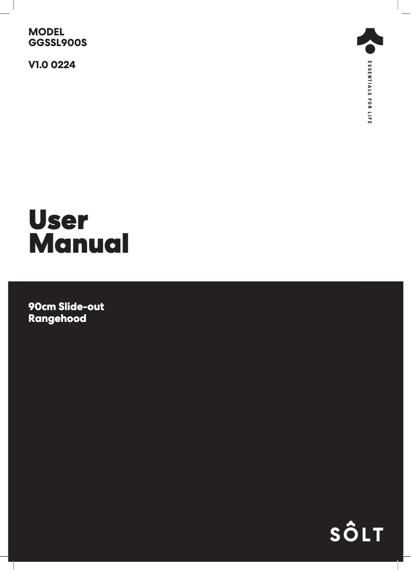 Page 1 de la notice Manuel utilisateur Sôlt GGSSL900S