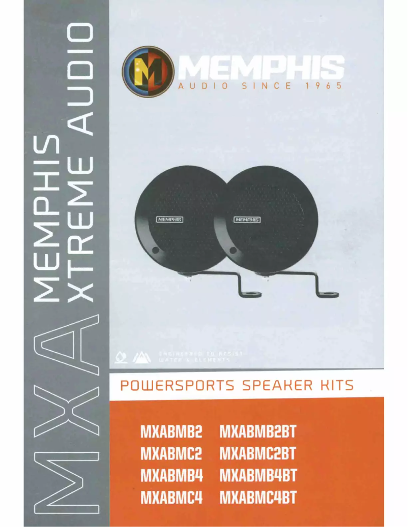 Page 1 de la notice Manuel utilisateur Memphis Audio MXABMB2BT