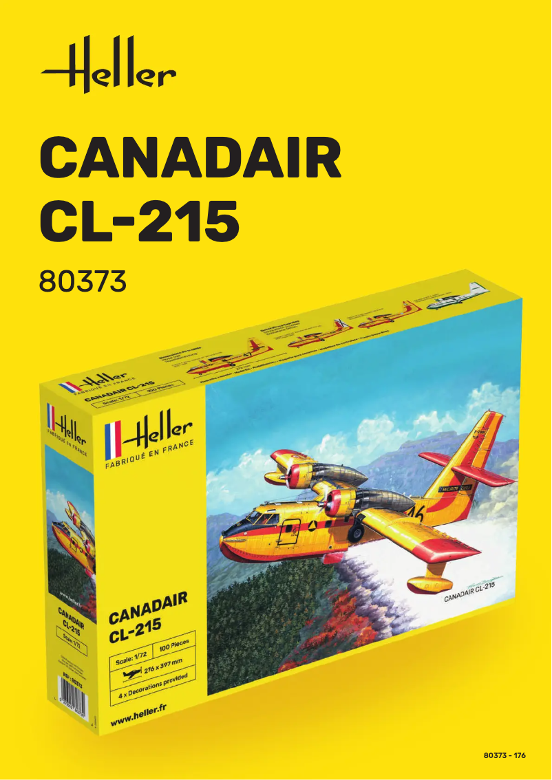 Page 1 de la notice Manuel utilisateur Heller Canadair CL-215 80373