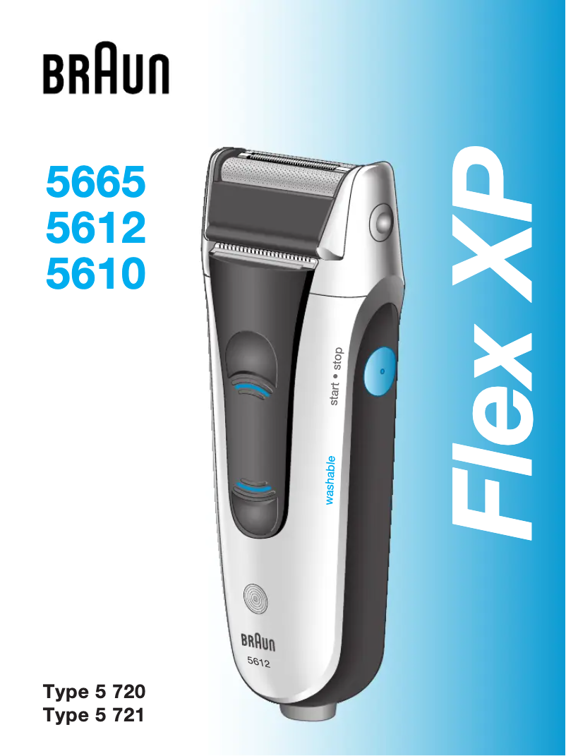 Page 1 de la notice Manuel utilisateur Braun Flex XP 5665