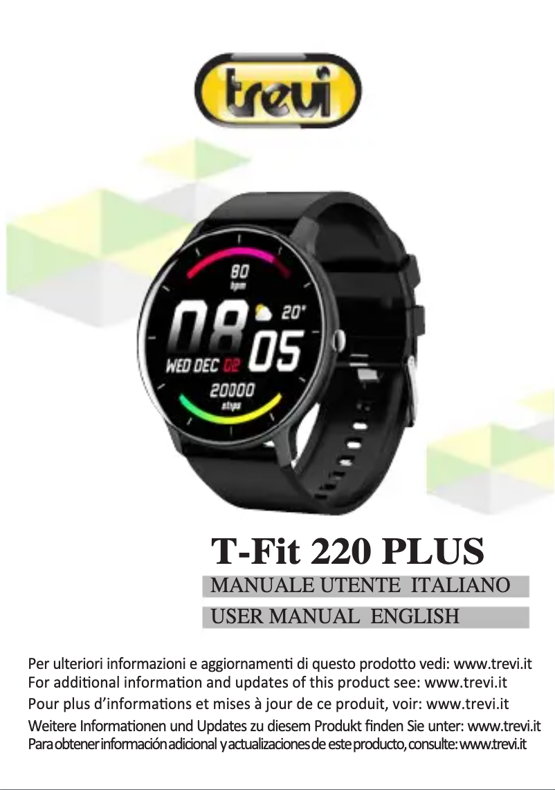 Page 1 de la notice Manuel utilisateur Trevi T-FIT 220 Plus