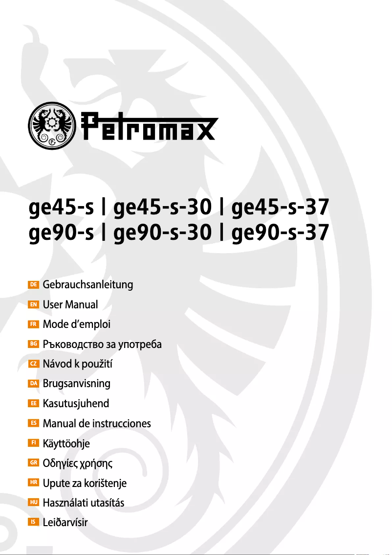 Page 1 de la notice Manuel utilisateur Petromax ge90-s