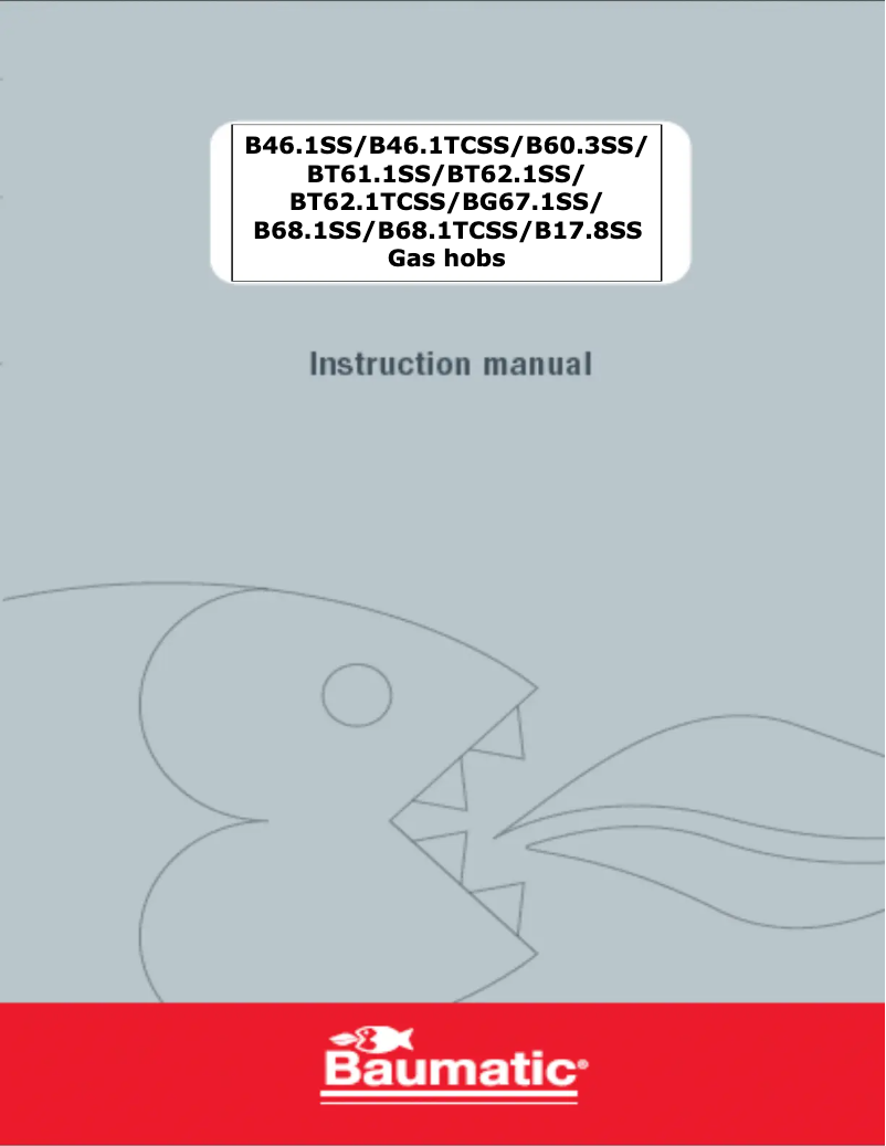 Page 1 de la notice Manuel utilisateur Baumatic B17.8SS