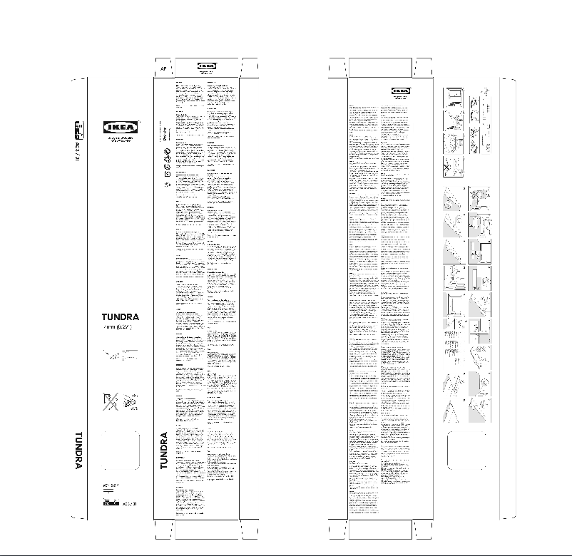Page 1 de la notice Manuel utilisateur Ikea TUNDRA