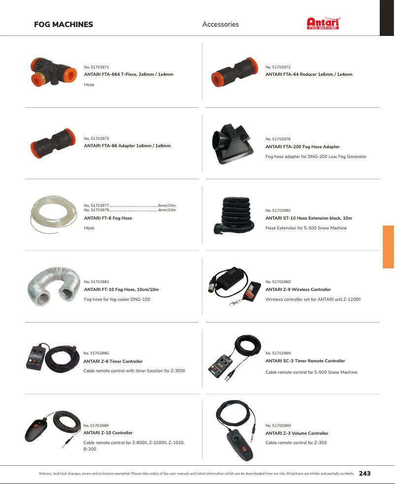 Page 1 de la notice Catalogue Antari Z-9