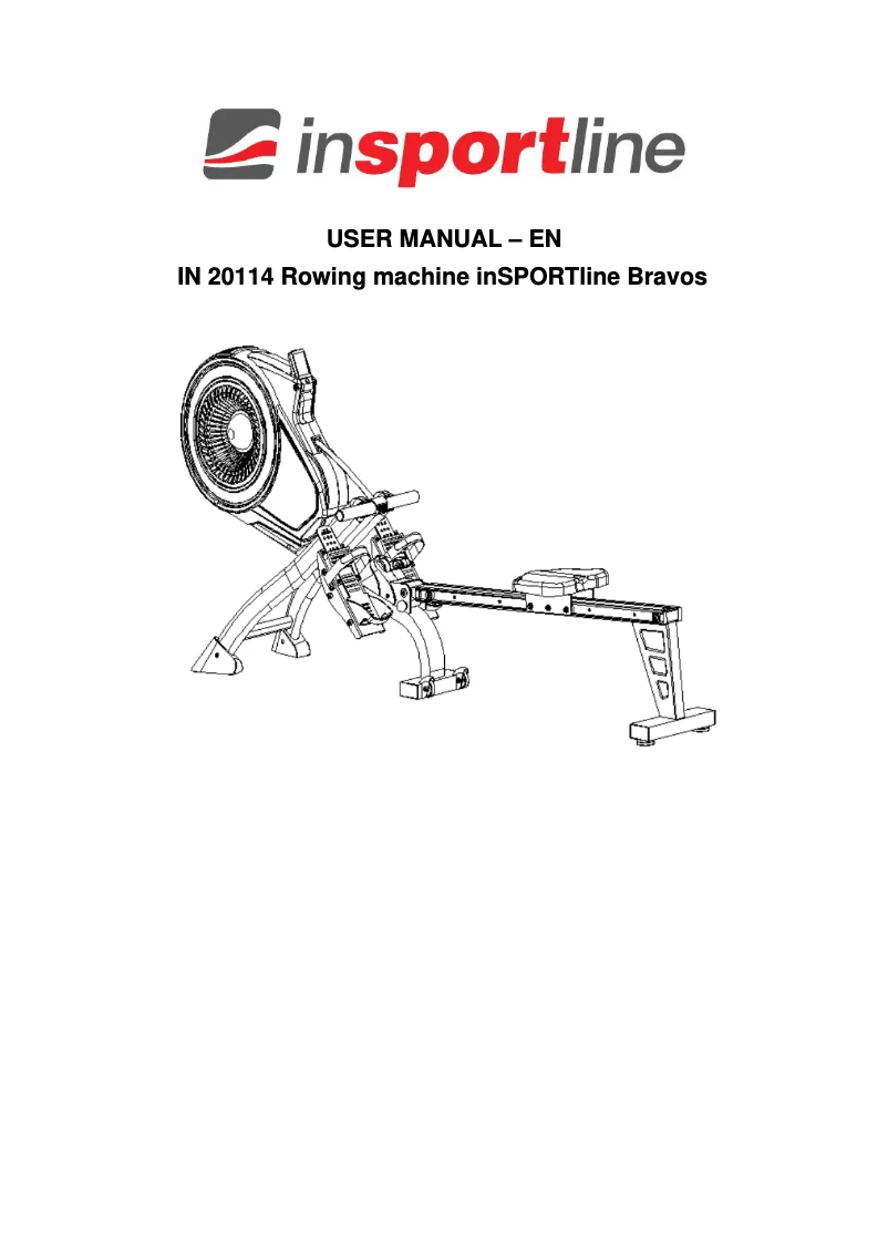 Page 1 of the manual User Manual inSPORTline Bravos