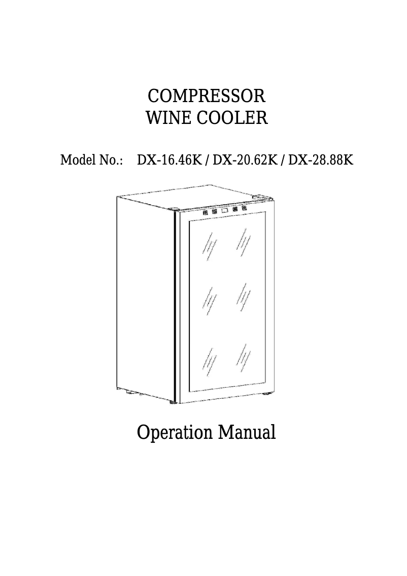 Page 1 of the manual User Manual Dunavox DX-20.62KC