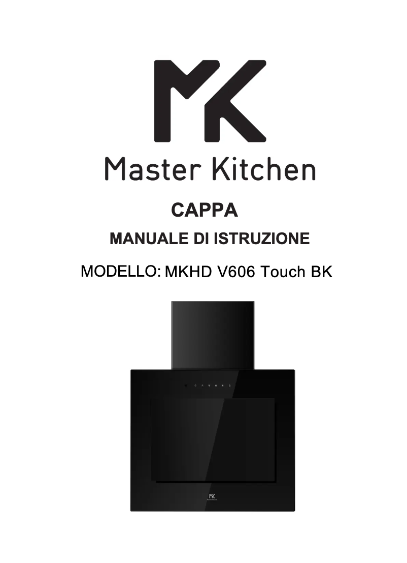 Page 1 de la notice Manuel utilisateur Master Kitchen MKHD V606 TOUCH BK