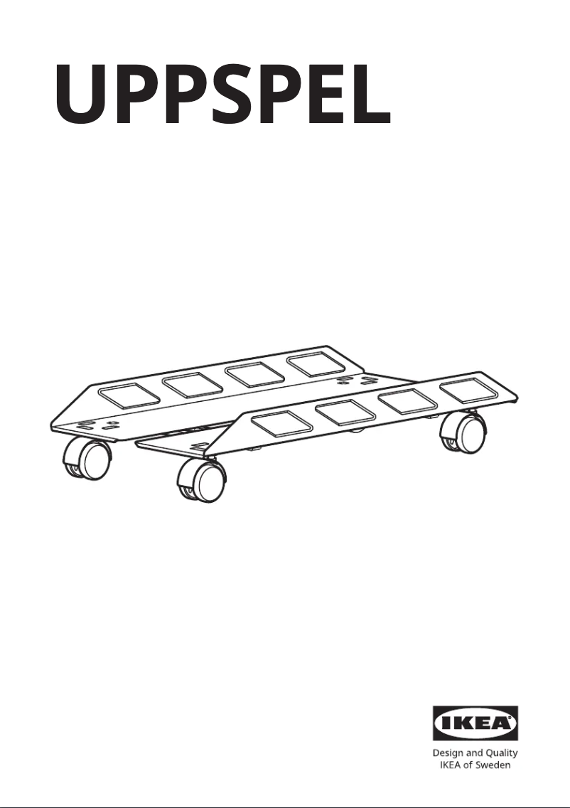 Page 1 de la notice Manuel utilisateur Ikea UPPSPEL 405.077.85
