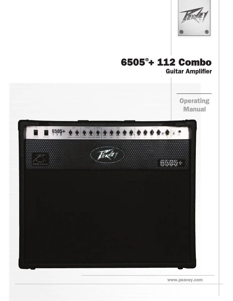 Page 1 de la notice Manuel utilisateur Peavey 6505+ 112 Combo
