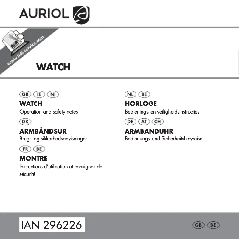Page 1 of the manual User Manual Auriol IAN 59085