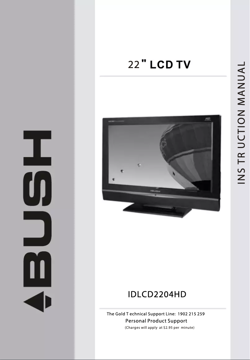 Página 1 del manual Manual de usuario Bush IDLCD2204HD
