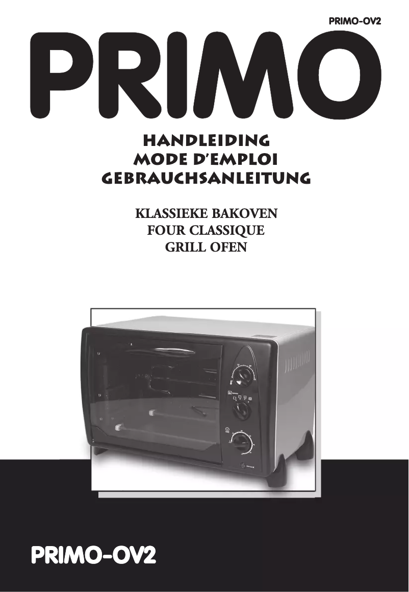 Page 1 de la notice Manuel utilisateur Primo OV2