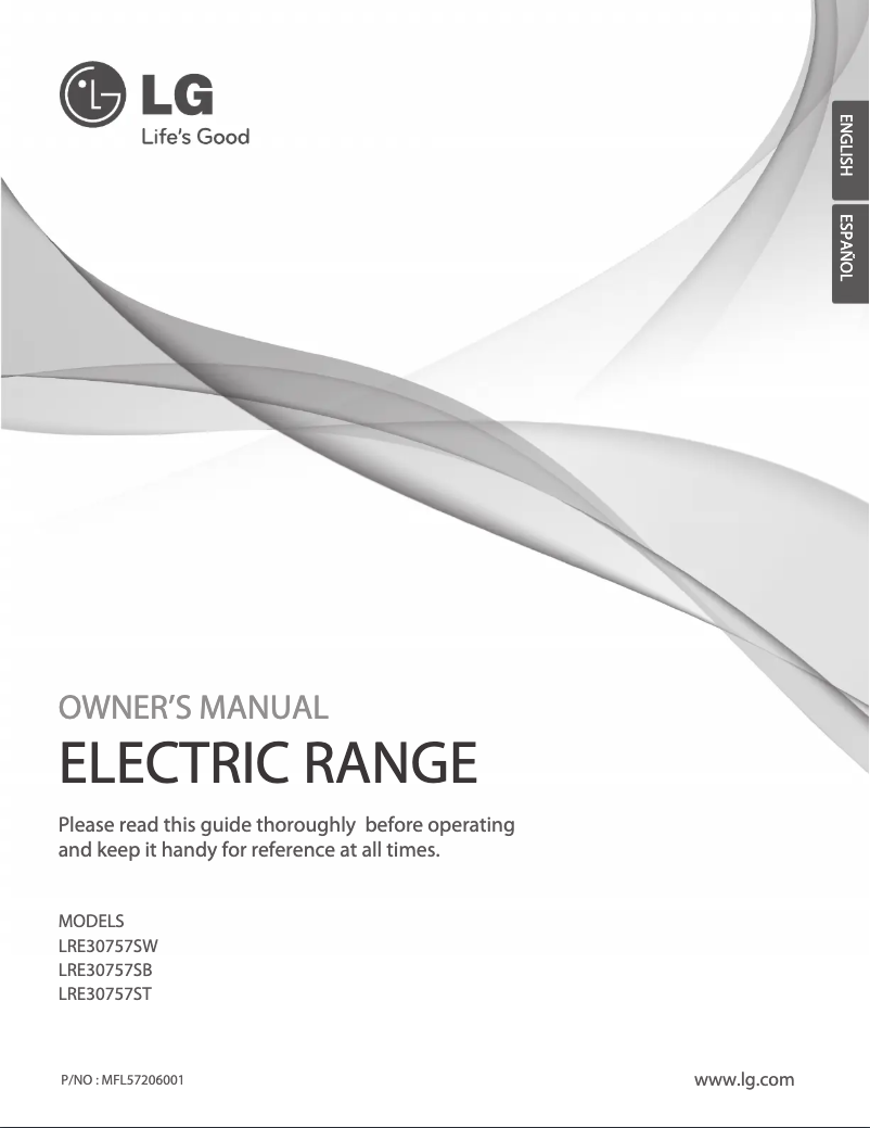 Page 1 de la notice Manuel utilisateur LG LRE30757ST