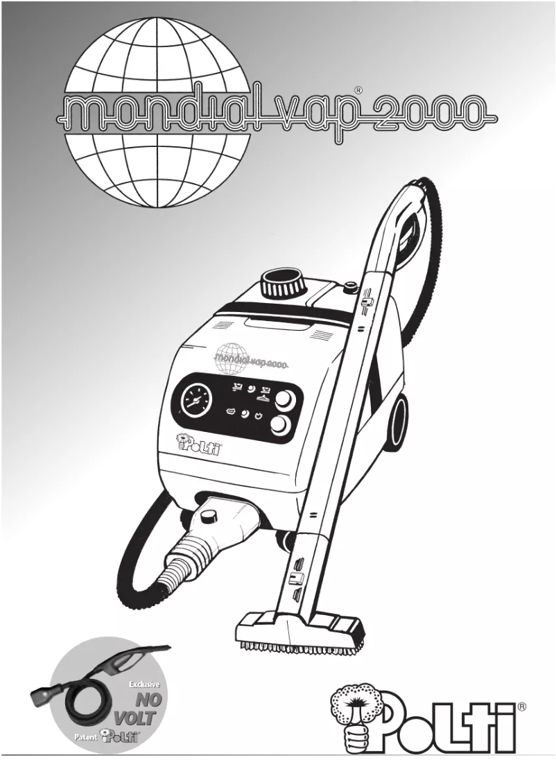 Page 1 de la notice Manuel utilisateur Polti Mondial VAP 2000