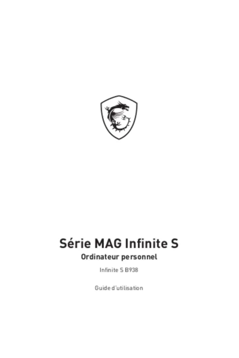 Page 1 de la notice Manuel utilisateur MSI MAG Infinite S3 12th