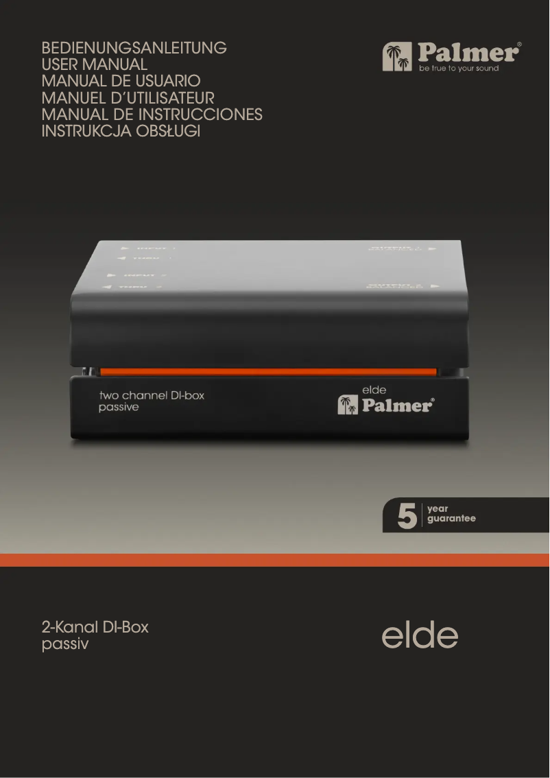 Page 1 de la notice Manuel utilisateur Palmer RIVER elde