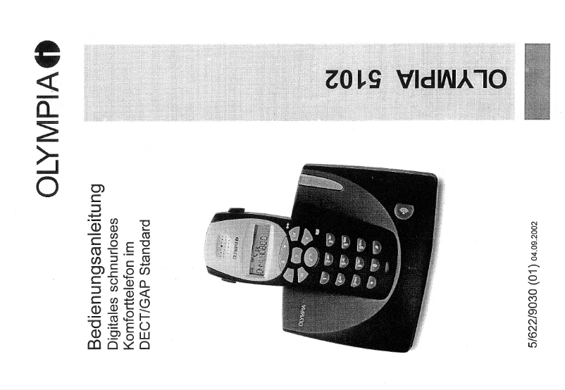 Page 1 de la notice Manuel utilisateur Olympia 5102