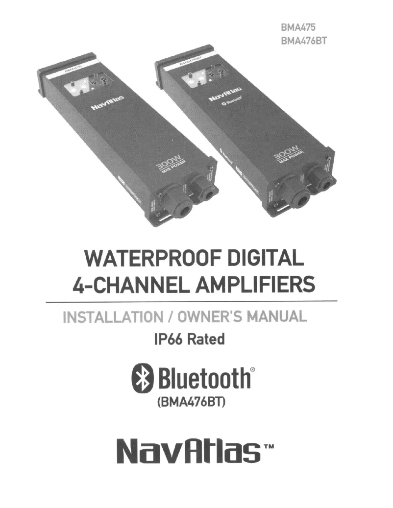 Page 1 of the manual User Manual NavAtlas BMA476BT
