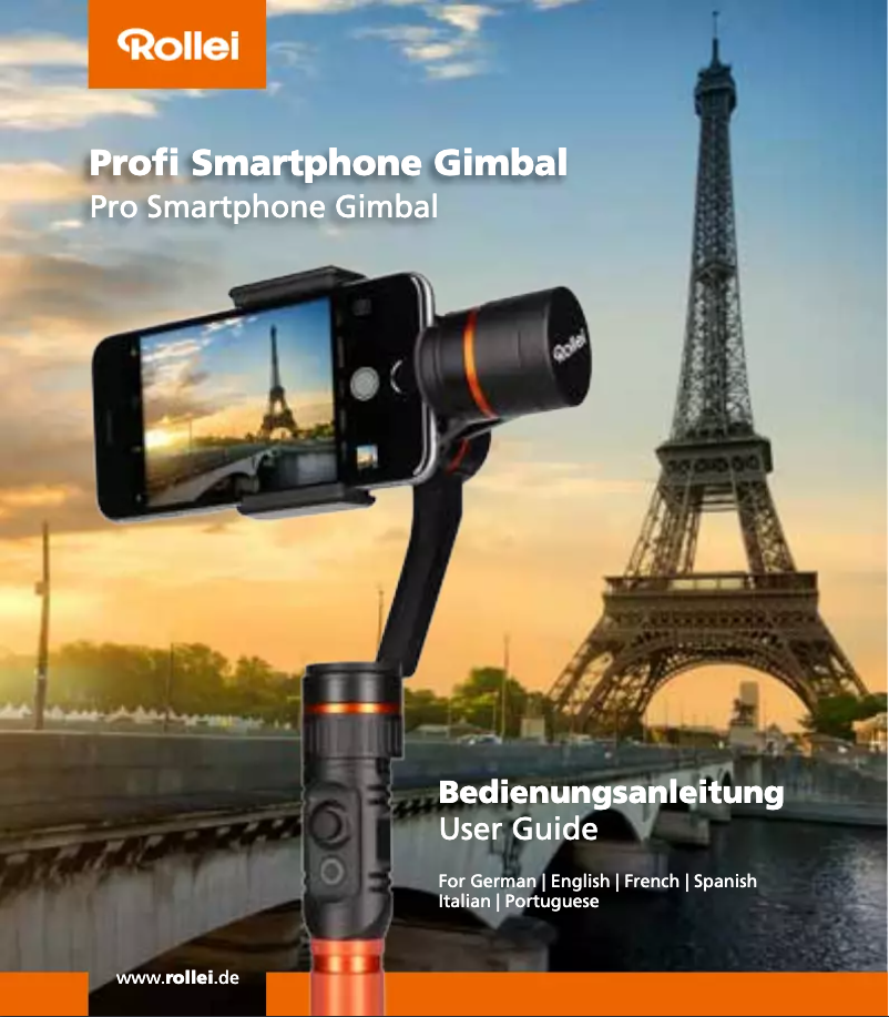 Page 1 of the manual User Manual Rollei Profi Smartphone Gimbal