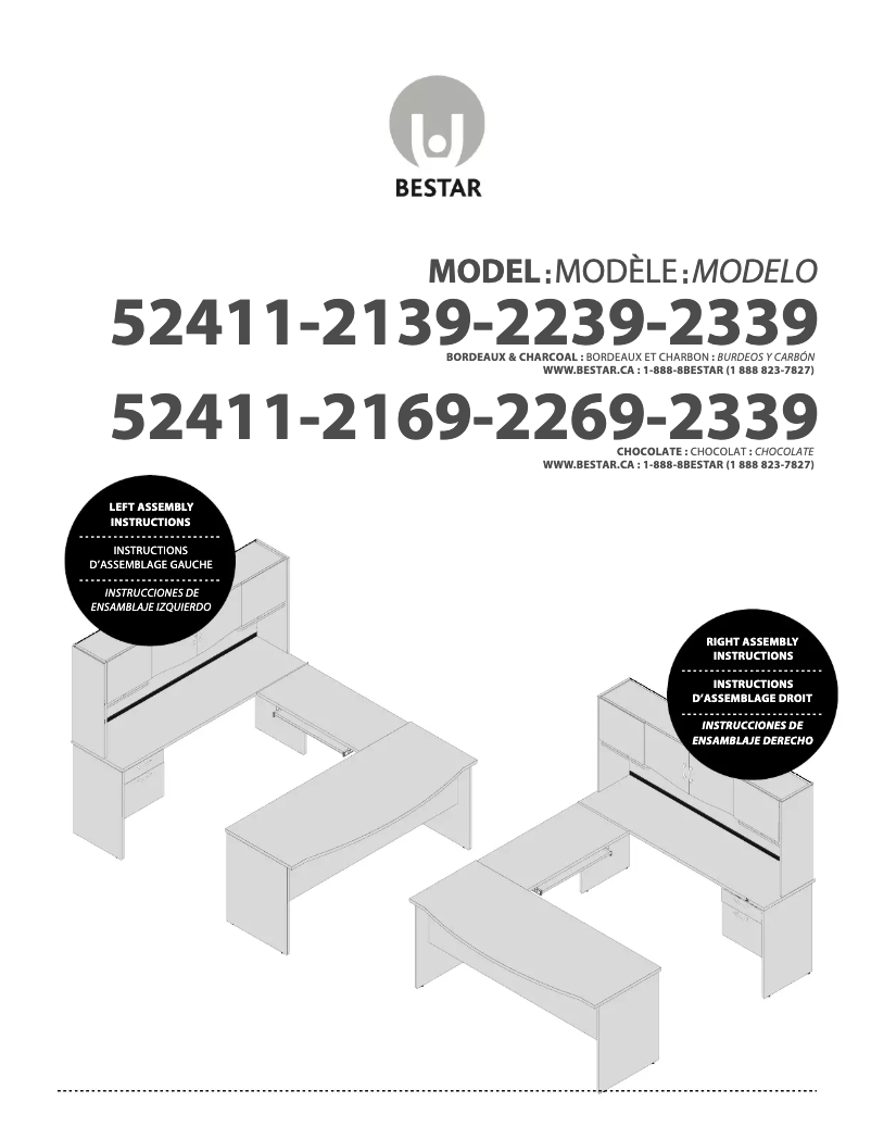 Page 1 of the manual User Manual Bestar Harmony 52411-39
