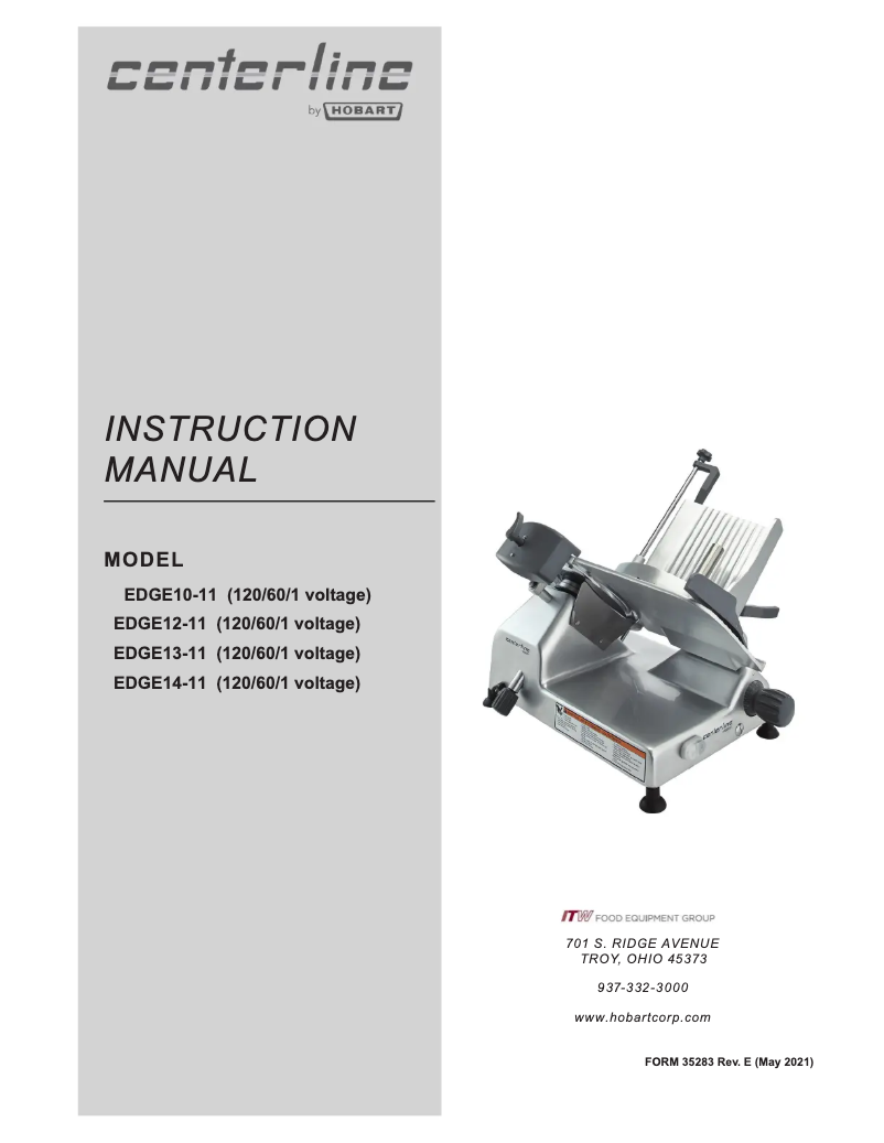 Page 1 de la notice Manuel utilisateur Centerline EDGE10