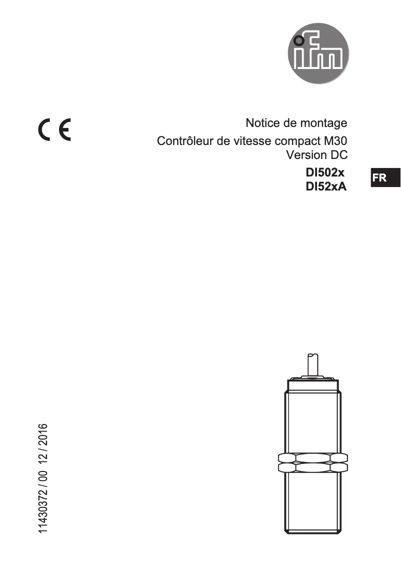 Page 1 de la notice Manuel utilisateur IFM DI5021