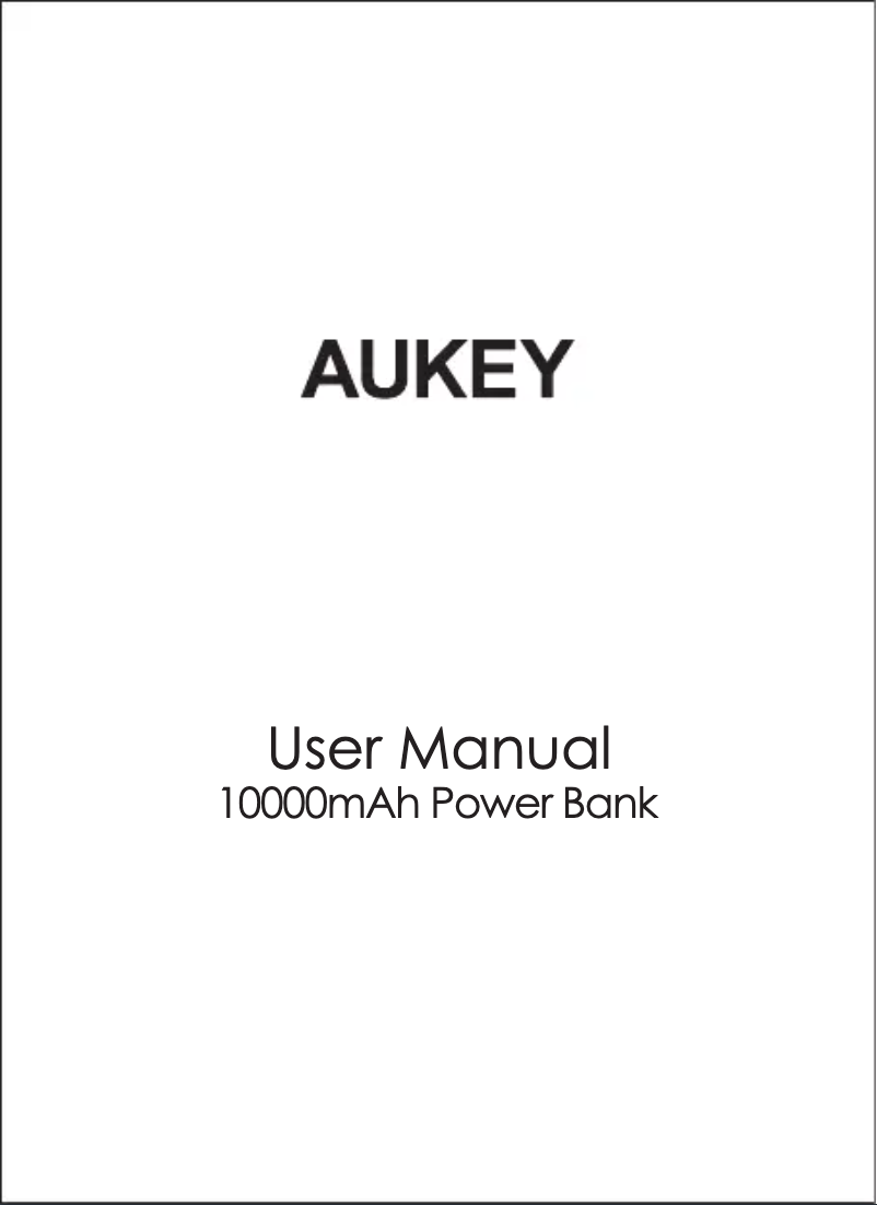 Page 1 de la notice Manuel utilisateur Aukey PA-S14