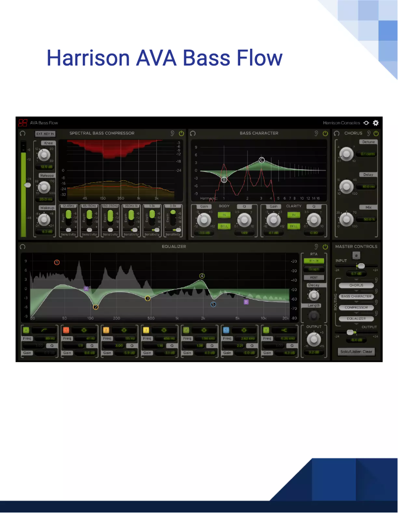 Page 1 de la notice Manuel utilisateur Harrison AVA Bass Flow