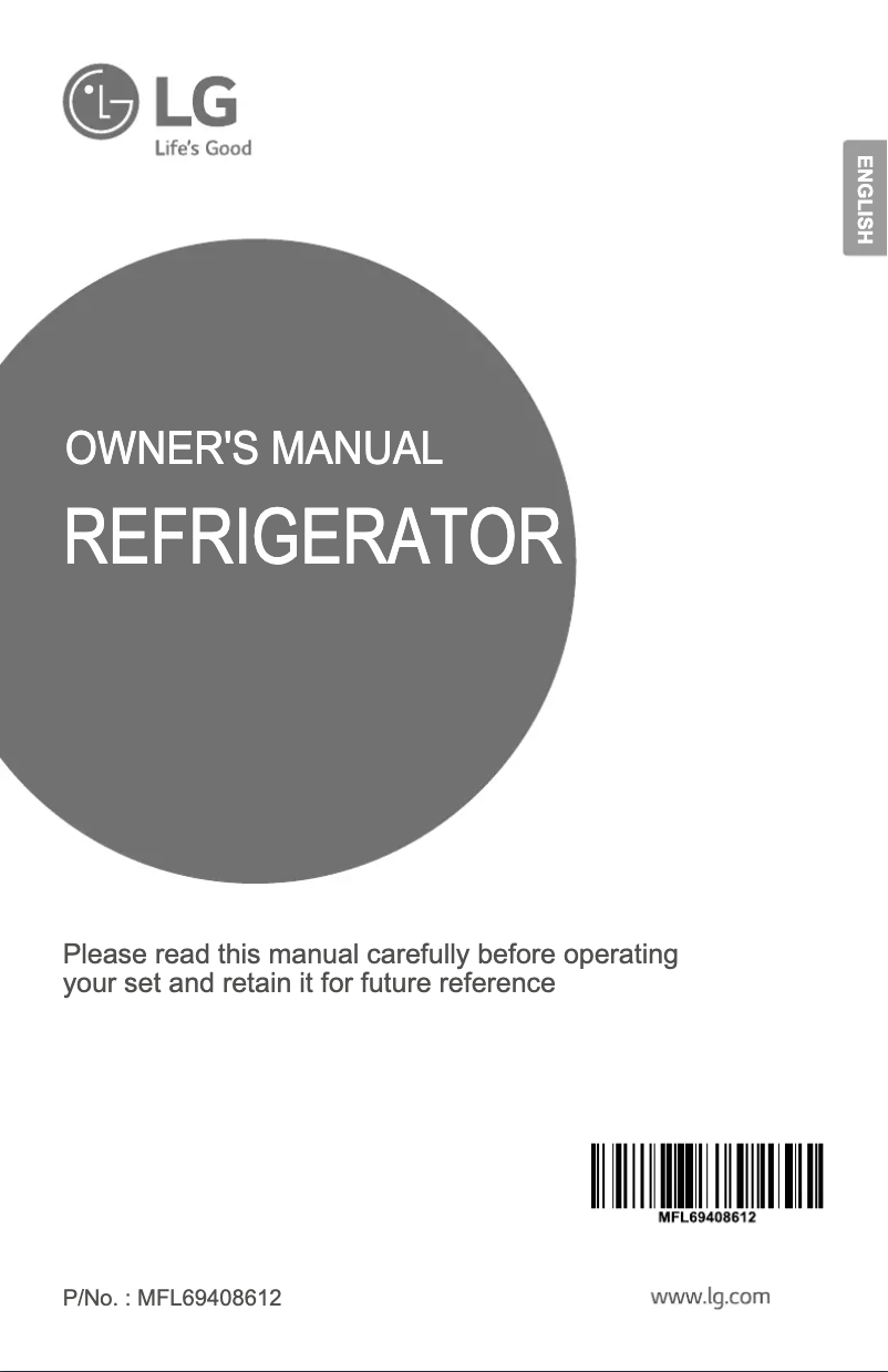 Page 1 de la notice Manuel utilisateur LG GL-131SQQA