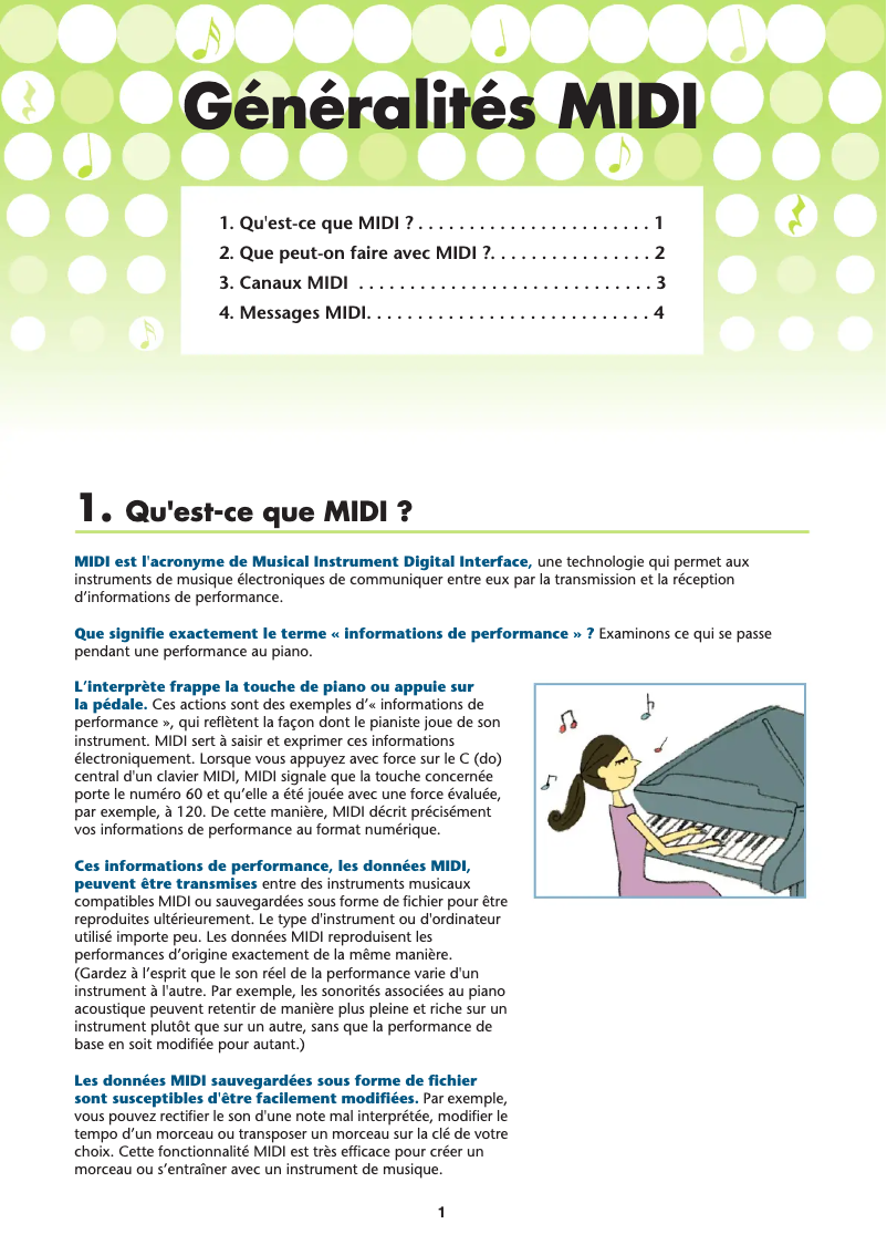 Page 1 of the manual User Manual Yamaha Arius YDP-141