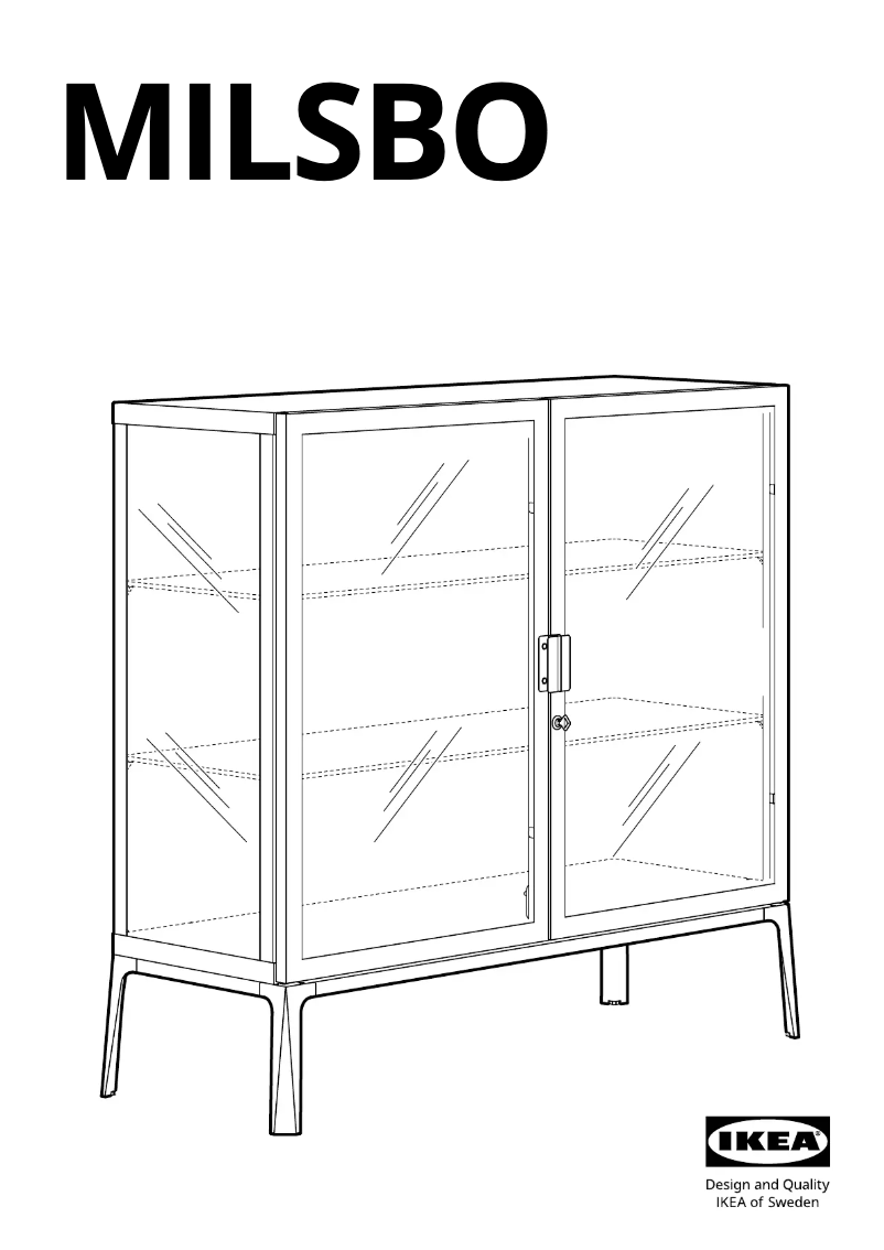 Page 1 de la notice Manuel utilisateur Ikea MILSBO 604.523.05