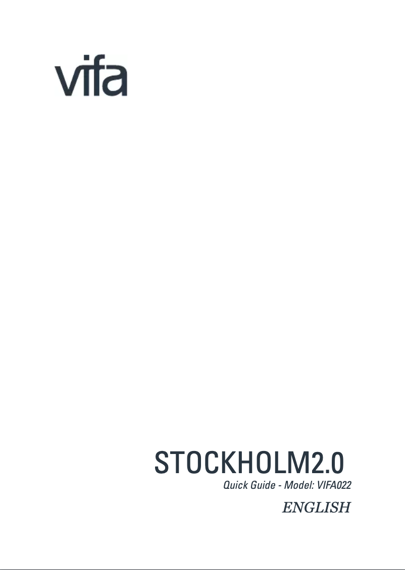 Page 1 de la notice Manuel utilisateur Vifa Stockholm 2.0