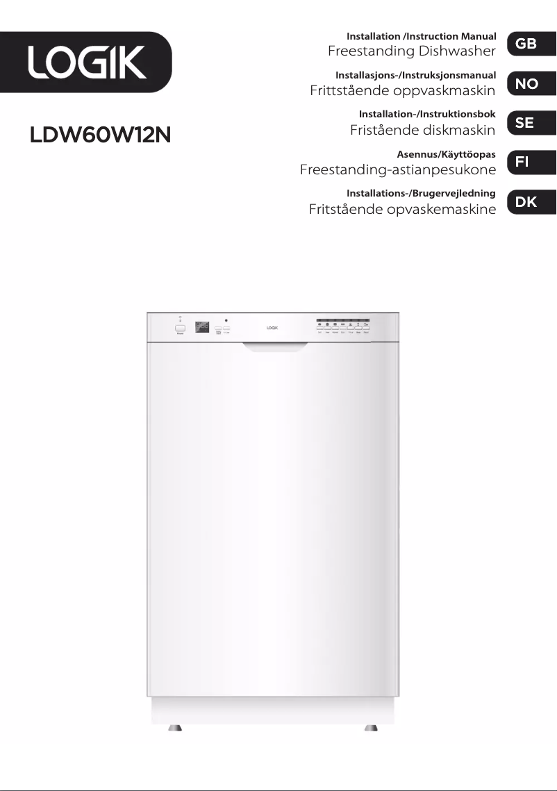Page 1 of the manual User Manual Logik LDW60W12N