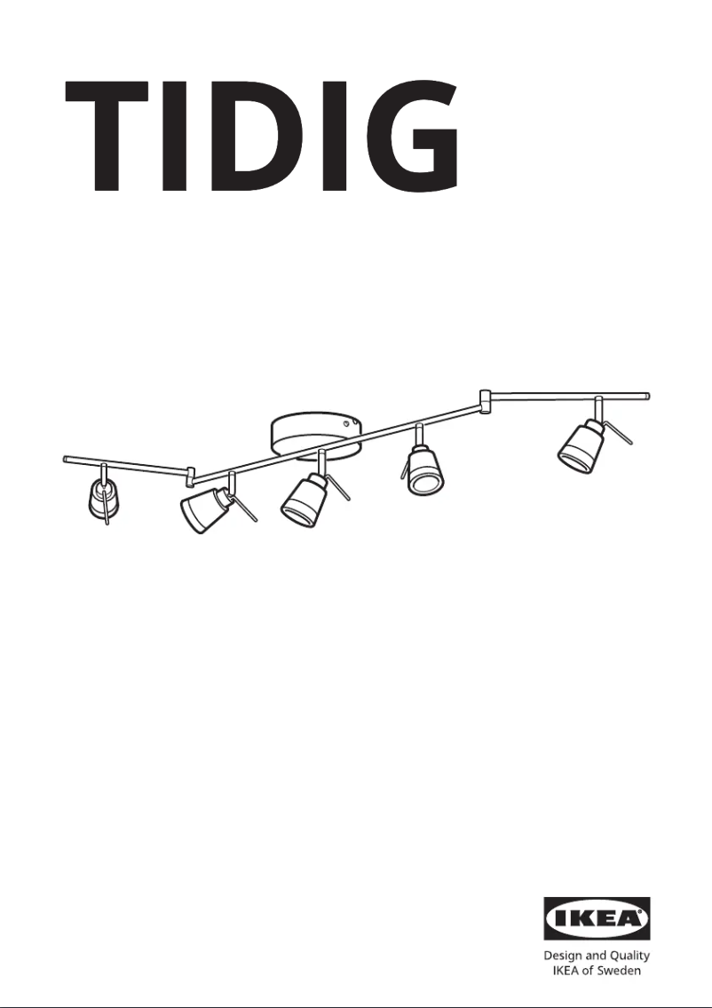 Page 1 de la notice Manuel utilisateur Ikea TIDIG 705.364.42