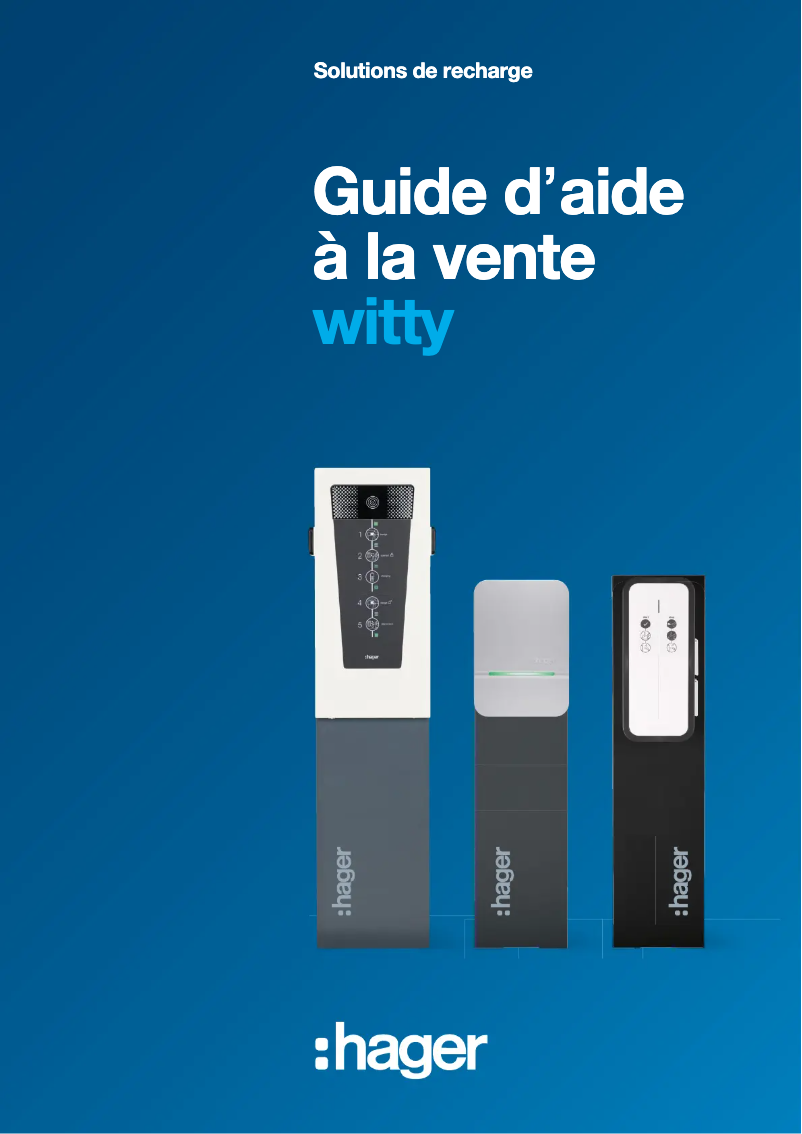 Page 1 of the manual Brochure Hager XEV201C