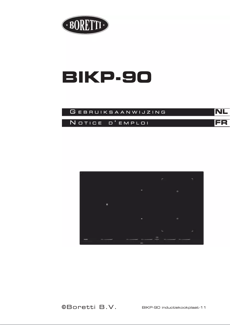 Page 1 de la notice Manuel utilisateur Boretti BIKP90