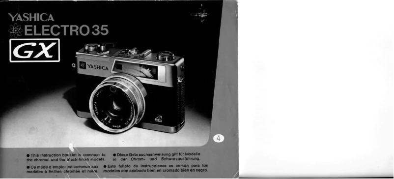 Page 1 de la notice Manuel utilisateur Kyocera Electro 35 GX