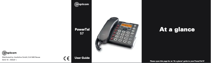 First page image of the manual for PowerTel 57