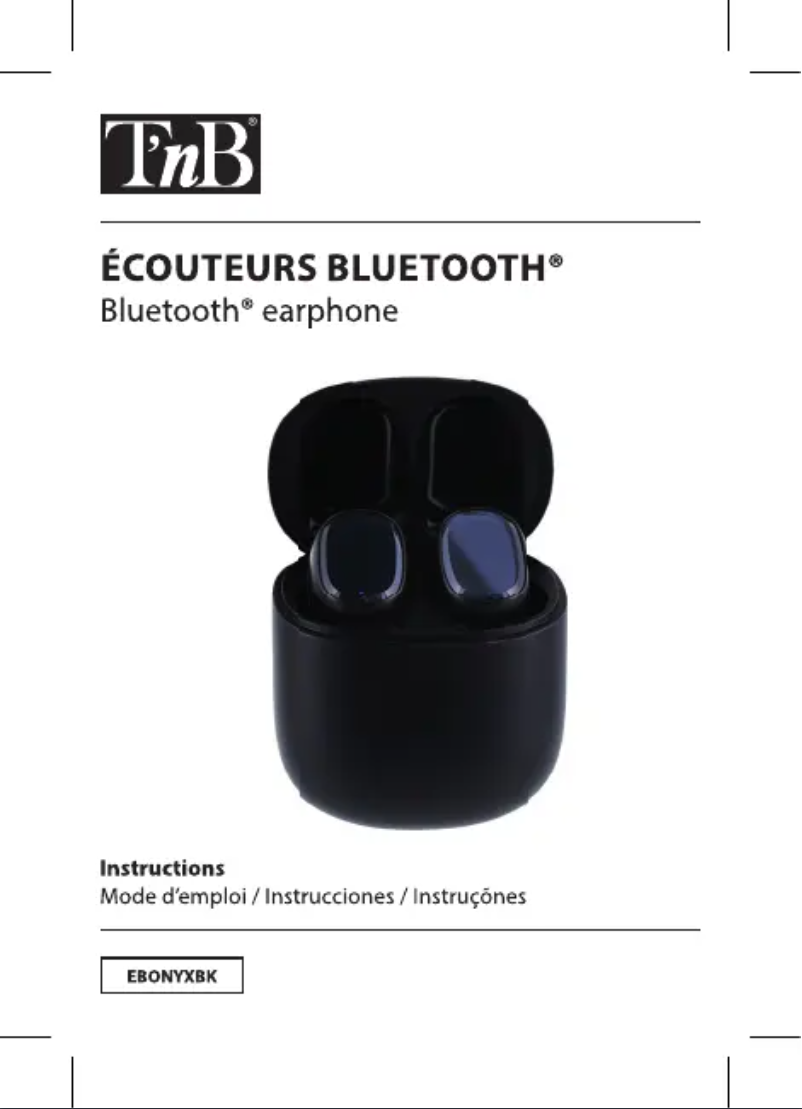 Page 1 de la notice Manuel utilisateur T'nB Onyx
