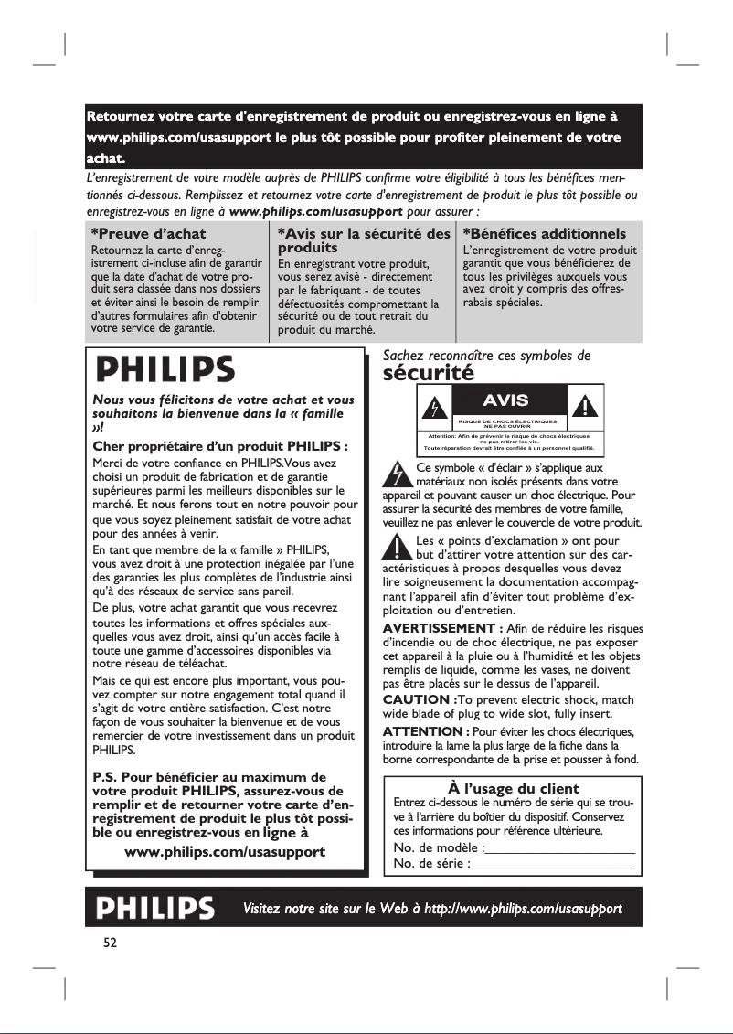 Page n°1 - Manuel utilisateur Philips HTS3440