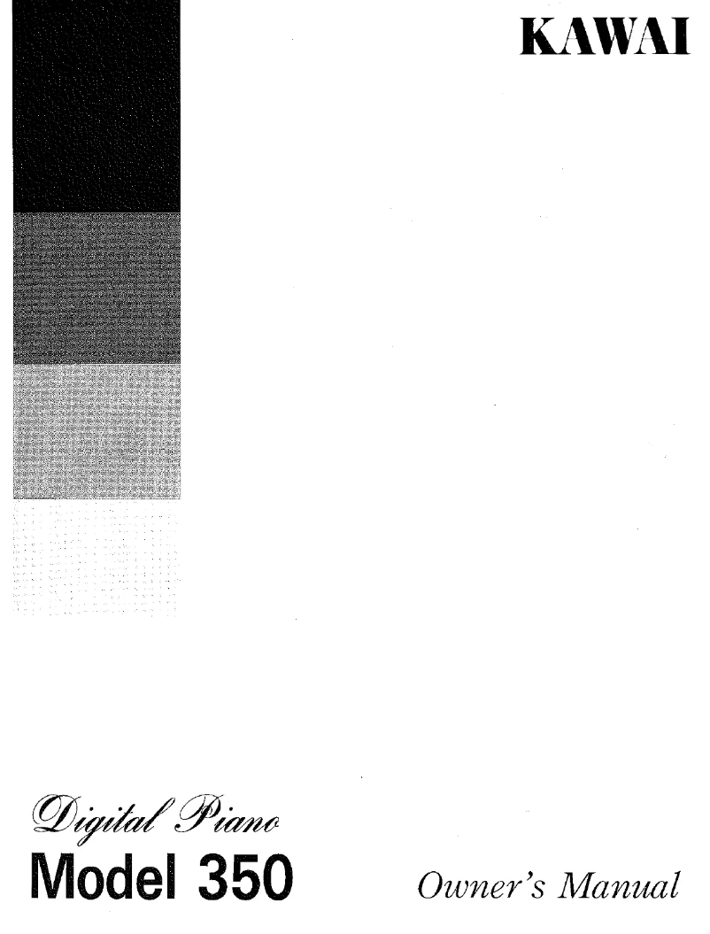 Page 1 de la notice Manuel utilisateur Kawai 350