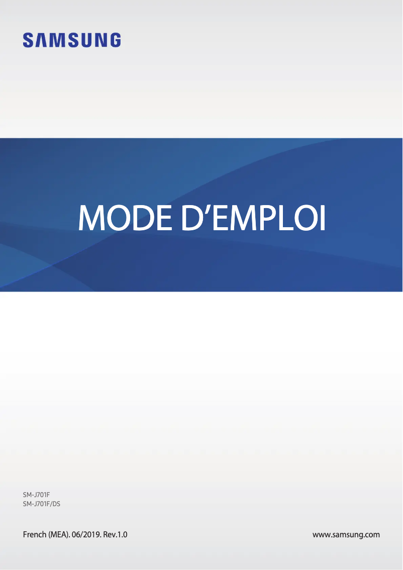 Page 1 de la notice Manuel utilisateur Samsung Galaxy J7 Nxt