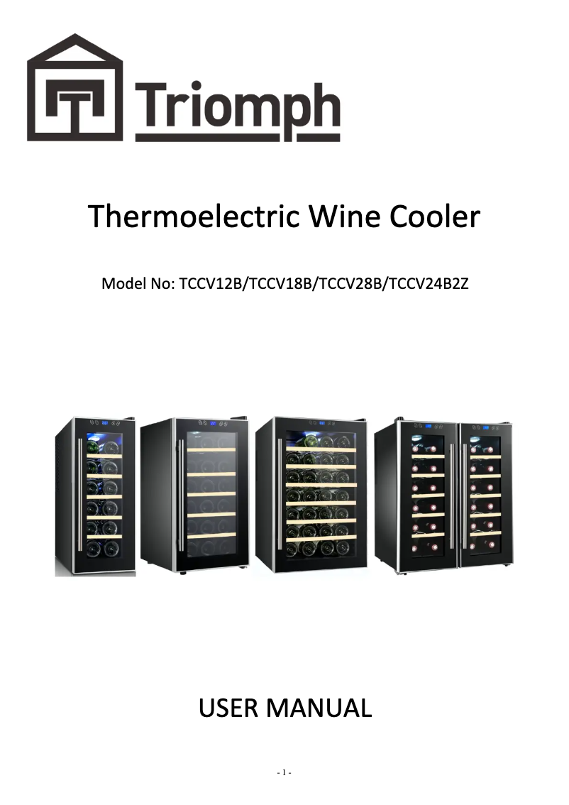 Página 1 del manual Manual de usuario Triomph TCCV24B2Z