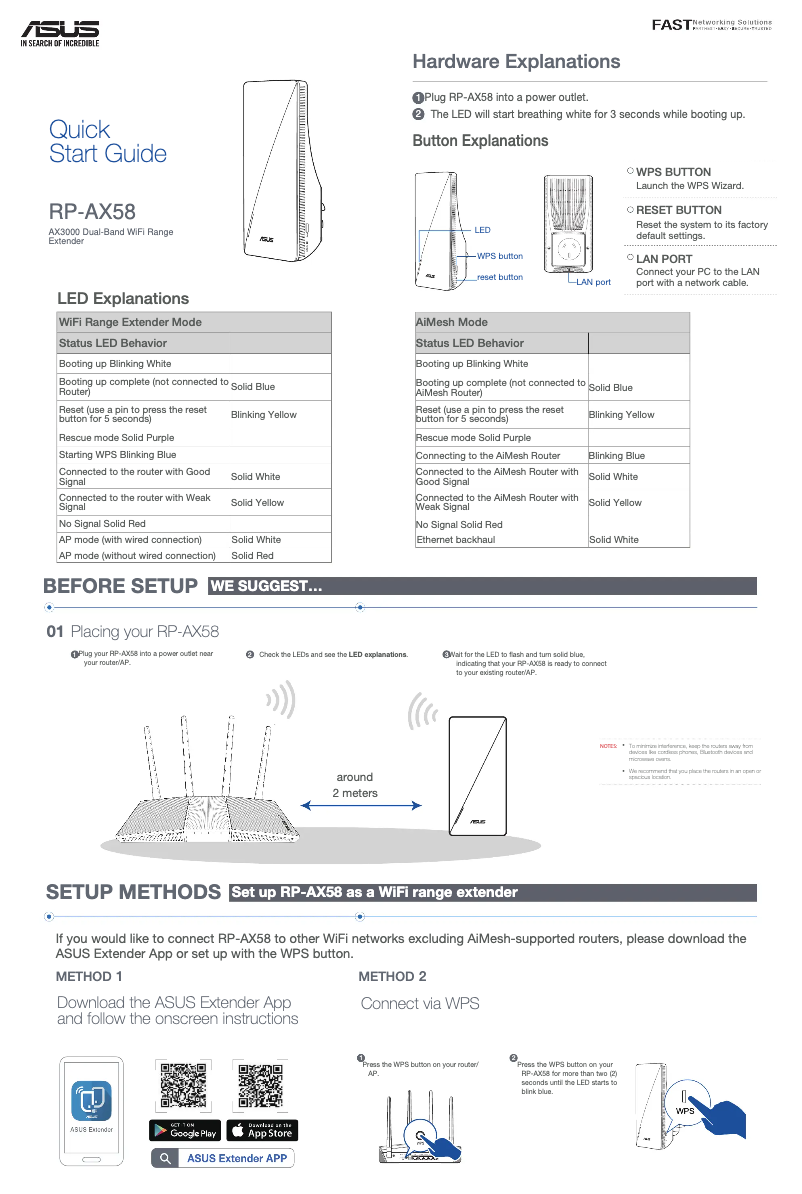 Page 1 de la notice Mode d'emploi Asus RP-AX58