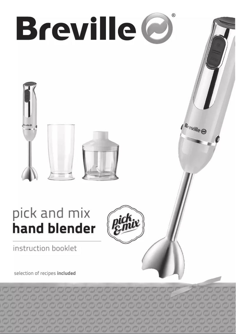 Page 1 de la notice Manuel utilisateur Breville Pick & Mix VHB110